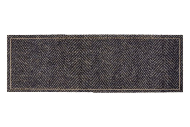 Golze & Söhne Türmatte Miabella ca. 50x150cm in Farbe Fischgrät Welcome Golze & Söhne Türmatte Miabella ca. 50x150cm in Farbe Fischgrät Welcome , herringbone, Läufer, Teppich, braun, texturiert