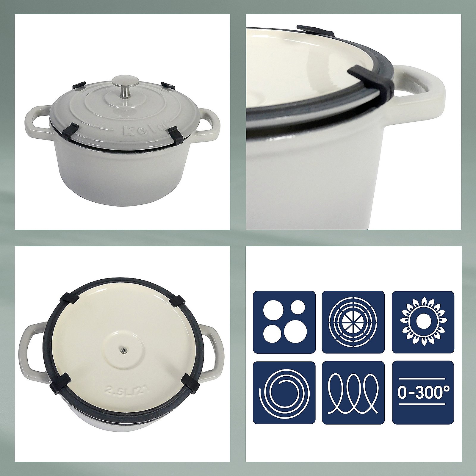 Kela Bräter rund Calido schwarz CALIDO in Schwarz