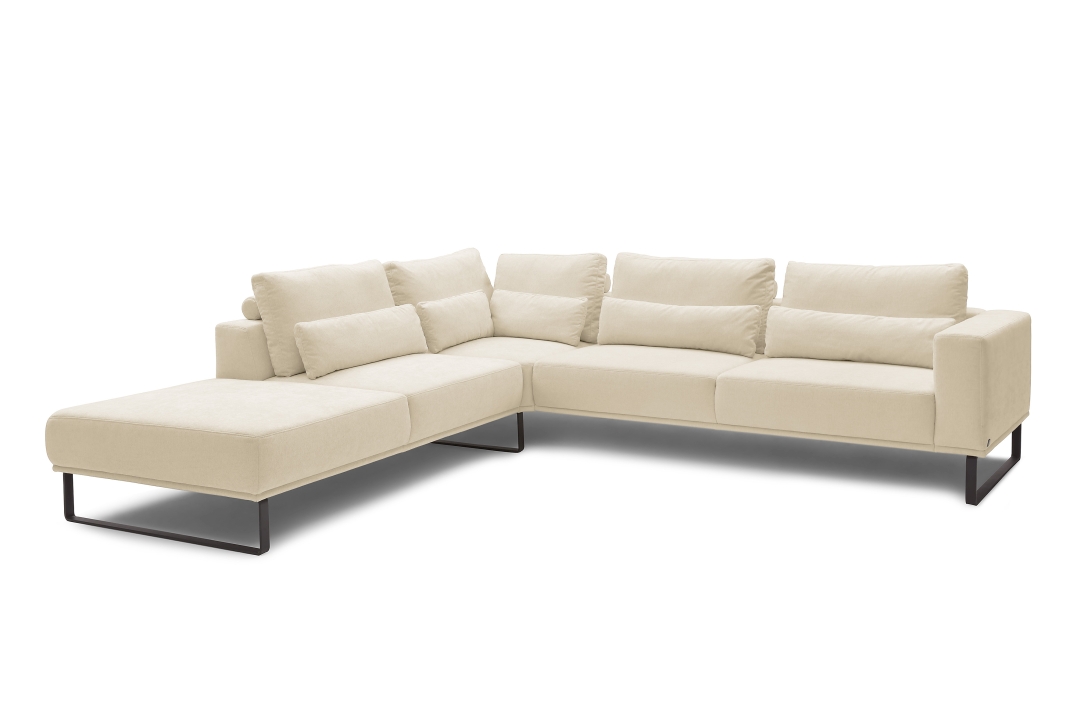 Musterring Polsterecke JustB! ca. 290x308cm in Stoff Yelda natur Musterring Polsterecke JustB! ca. 290x308cm in Stoff Yelda natur, Wohnlandschaft, Sofa, Beige, Stahlgestell, Gegenstücke