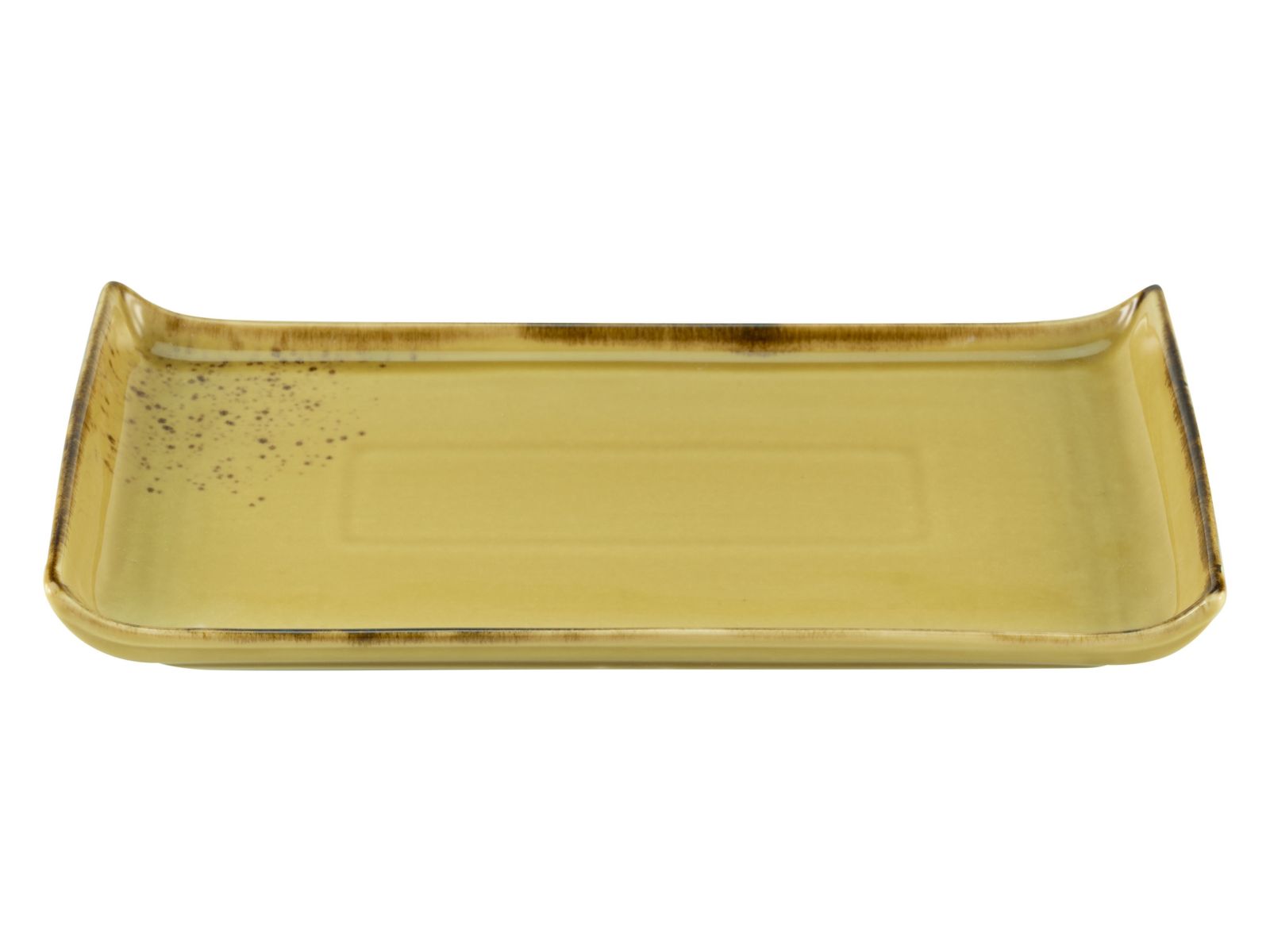 CreaTable BBQ Platte Nature Collection in Farbe Curry glänzend CreaTable BBQ Platte Nature Collection in Farbe Curry glänzend