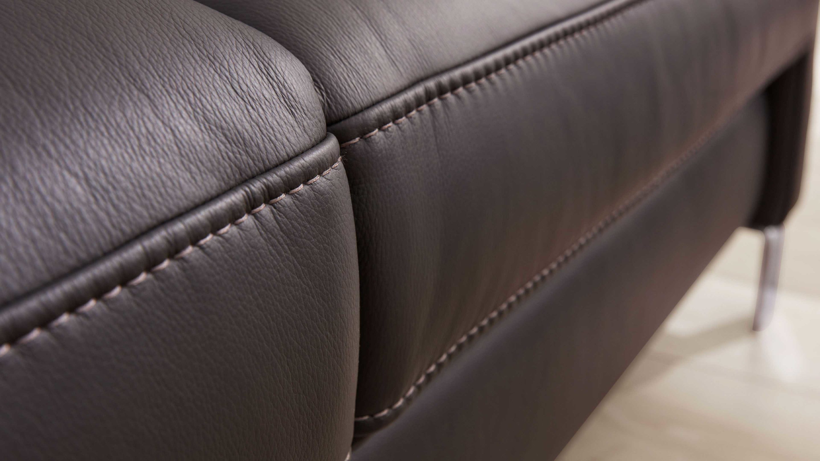 Interliving Sofa 2,5-sitzig IL 4054 in Leder Credo anthrazit, Kissen, Dekoration für Zuhause, Couch, Mobiliar, Innenarchitektur