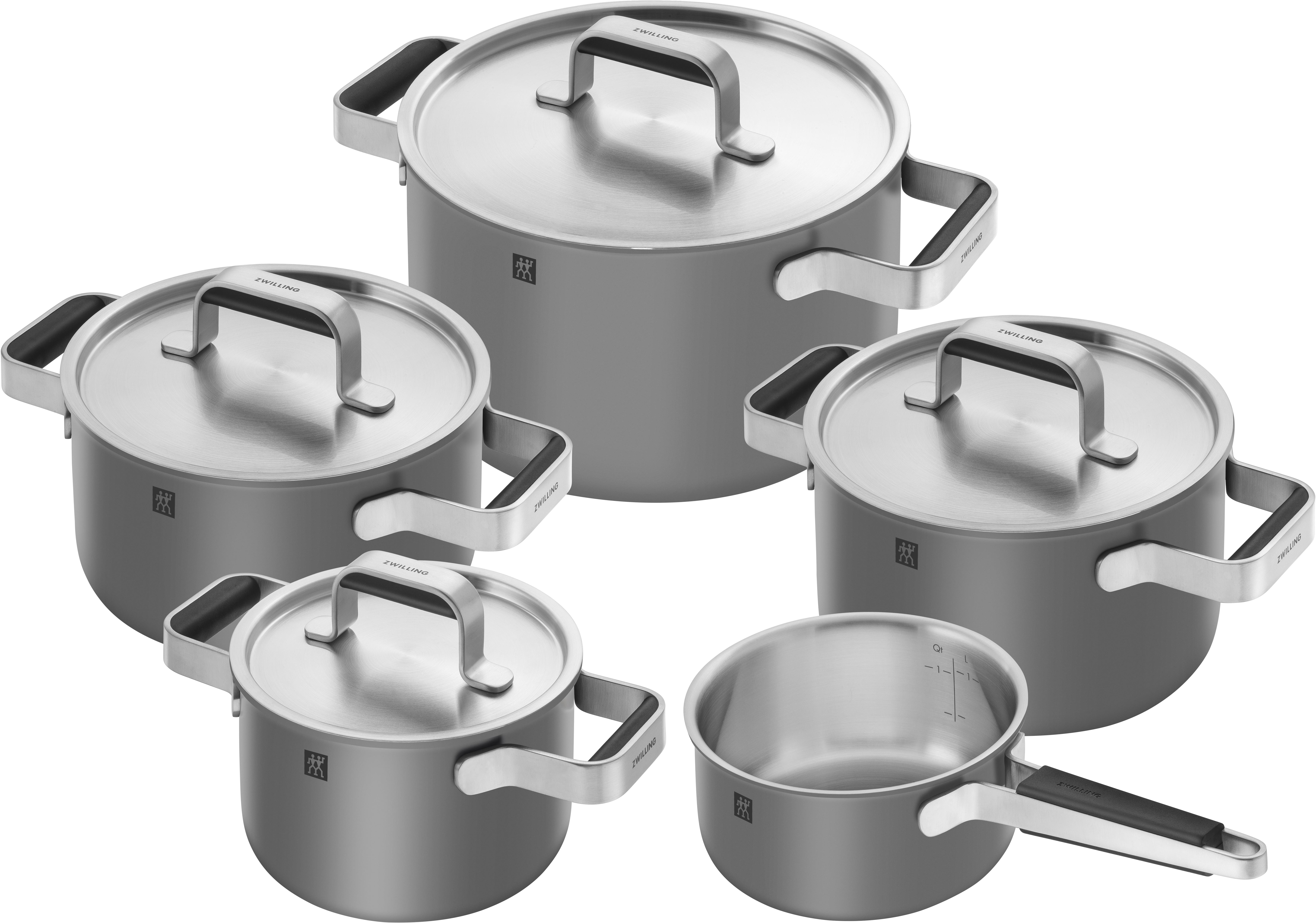 Zwilling Kochgeschirrset PURE 5-tlg. PURE in grau matt