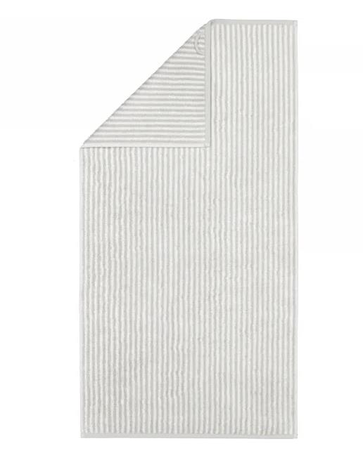 Duschtuch 50x100cm in Fb. 76 platin, Bierdeckel, Küchenhandtuch, Geschirrtuch, Streifen, Textil