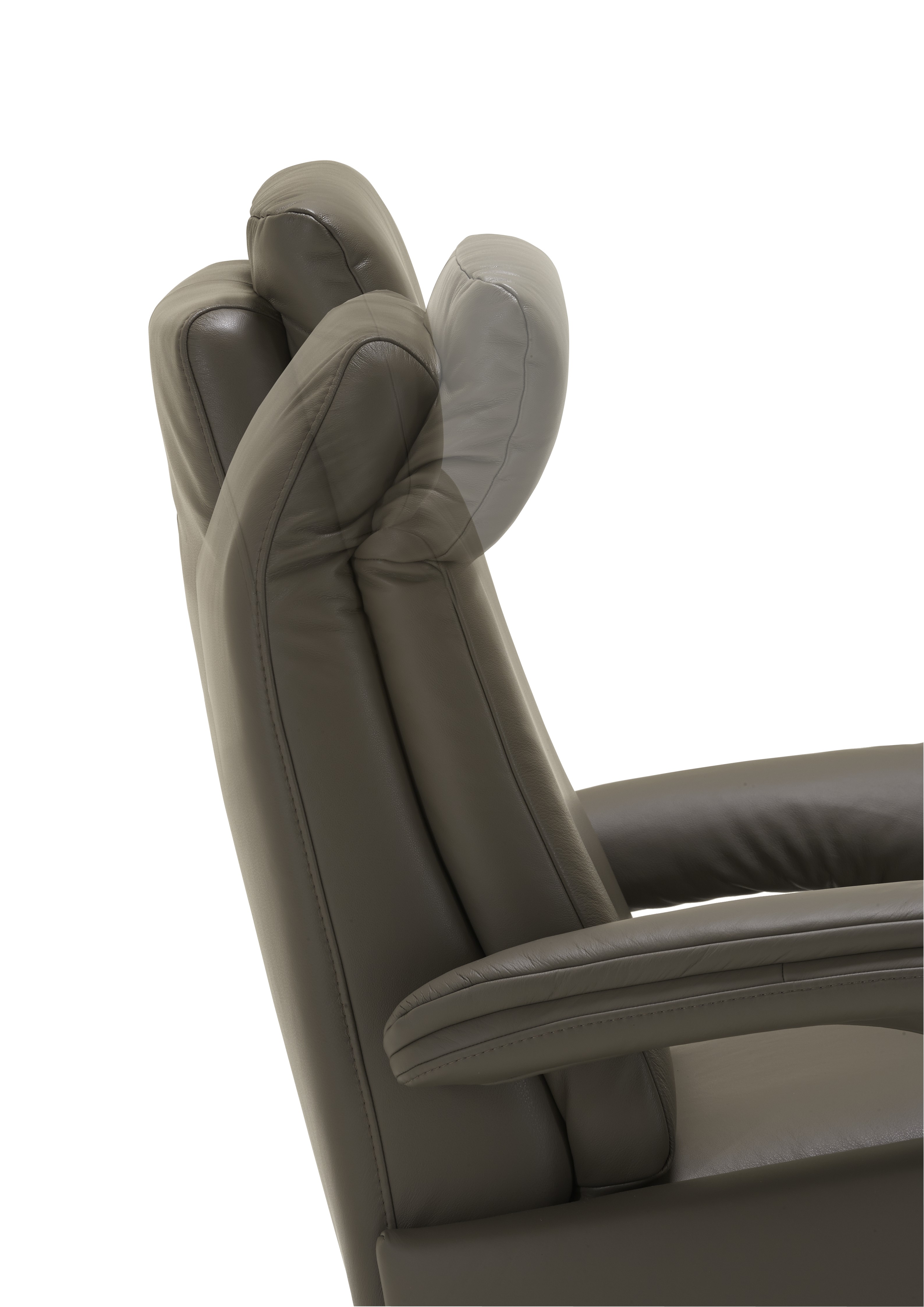 Modulmaster TV-Sessel schmal FREESTYLE-L in Leder Vivre stone, Kissen, Dekoration für Zuhause, Mobiliar, Stuhl, Sessel