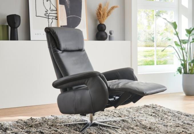 Funktionssessel ca. B77 H119 T93 cm in Stoff Caballo dark grey PG:3