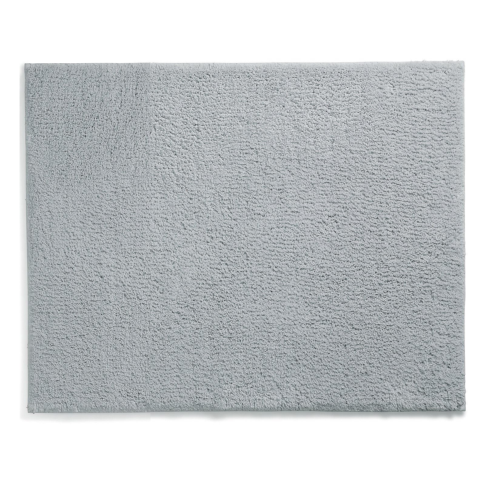Kela Badematte MAJA in Farbe Felsgrau, Badezimmermatte, Baumwollmatte, Flauschige Matte, Grau, Rutschfest, Badevorlage, Grau, strukturiert, flauschig, Teppichkante