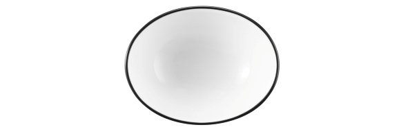 Seltmann Weiden Bowl oval M5307 9 cm Modern Life 10826 Black Line