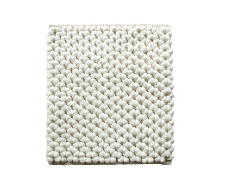 Badematte Lusso 60x60cm in off white, Dekoration für Zuhause, Teppich