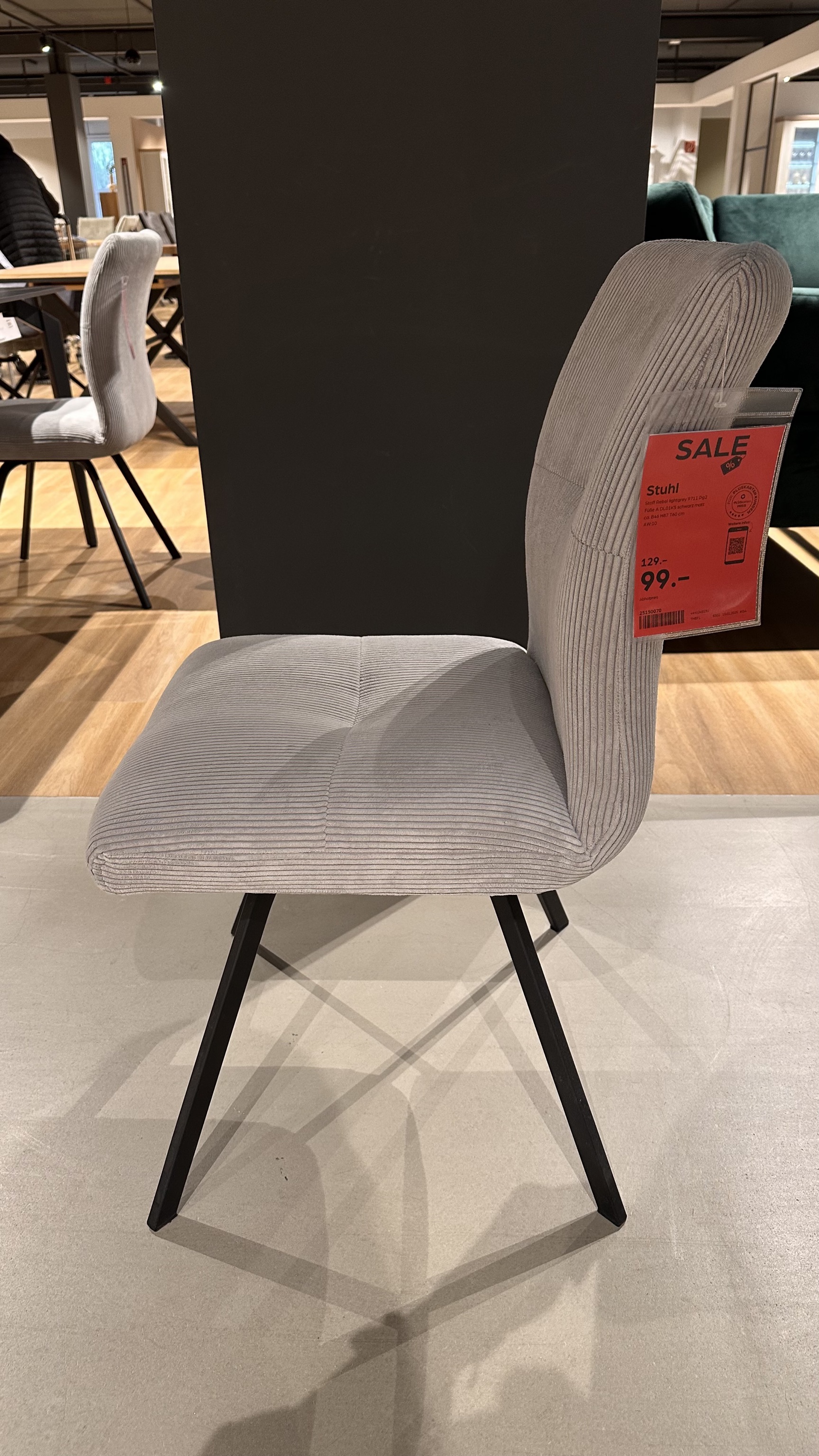 Stuhl in Stoff Rebel lightgrey 9711 Pg2