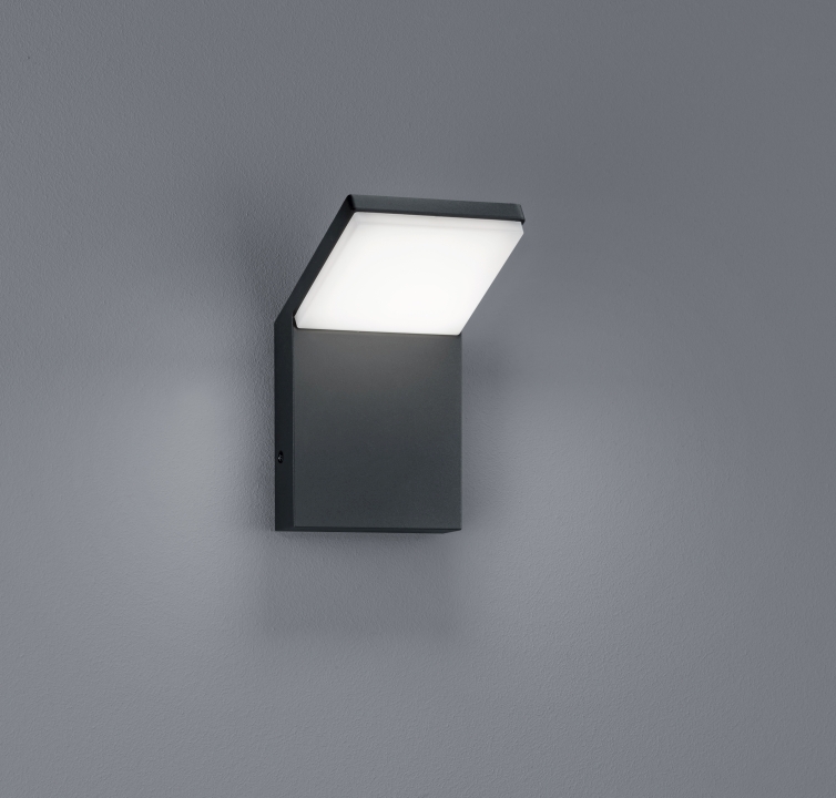 Trio LED-Wandleuchte PEARL 1-flammig in Farbe anthrazit, Glas Kunststoff weiß Trio LED-Wandleuchte PEARL in anthrazit, Glas Kunststoff weiß