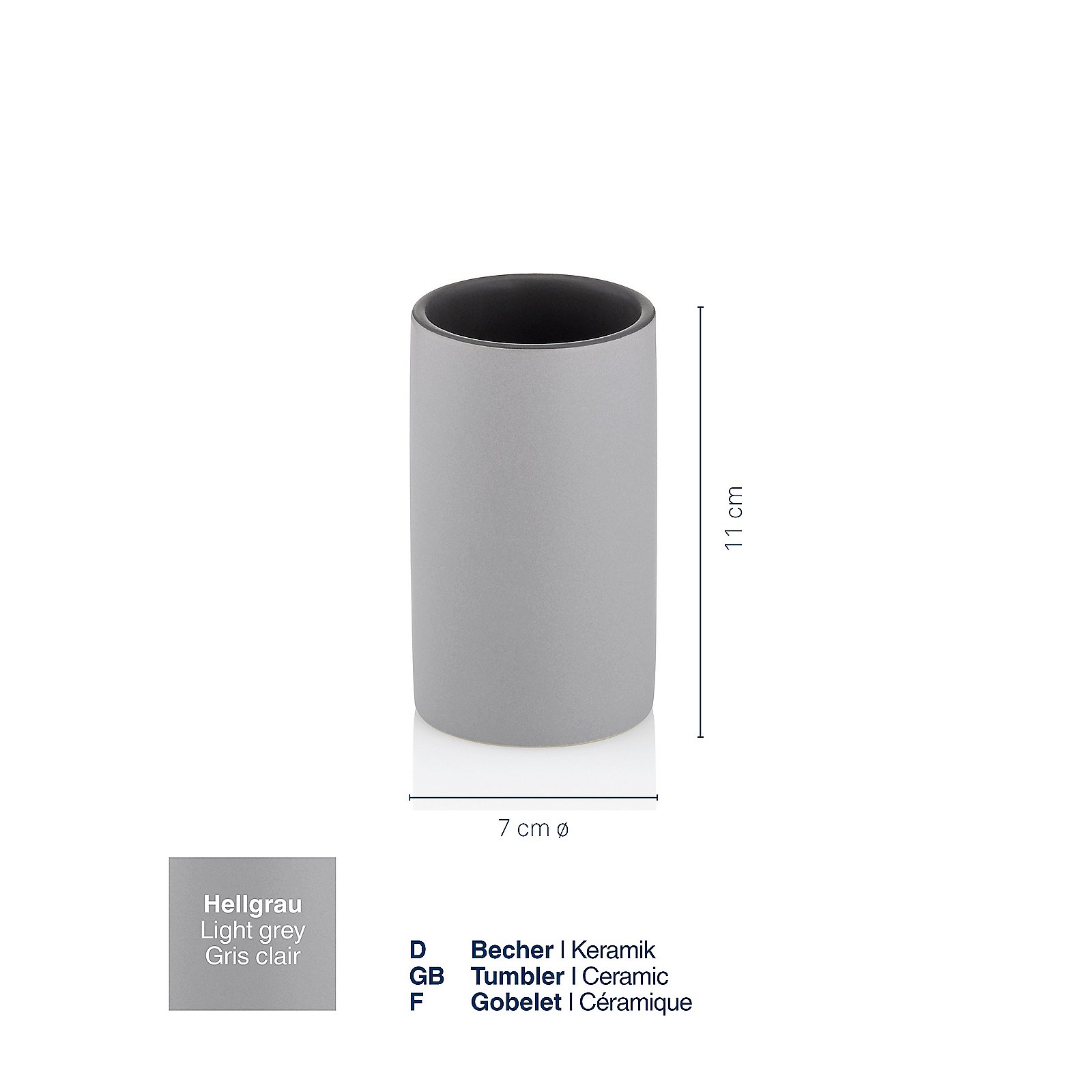 Kela Becher Matsi hellgrau MATSI in , Zylinder