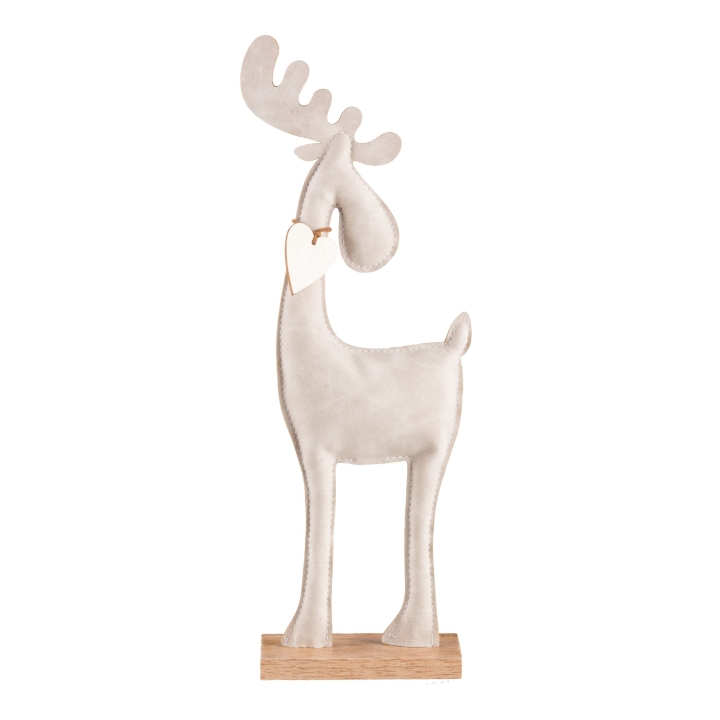 Gasper Lederimitat Hirsch 2fa.sort in Farbe Beige, Figur