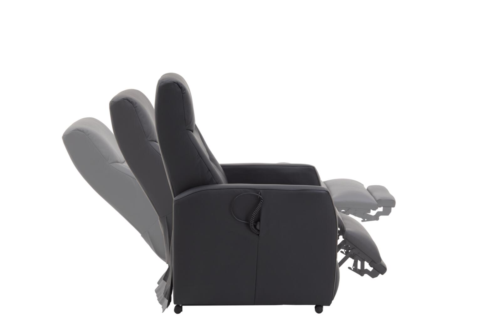 Knudsen Relaxsessel COMFORTIMES in Leder Madras schwarz