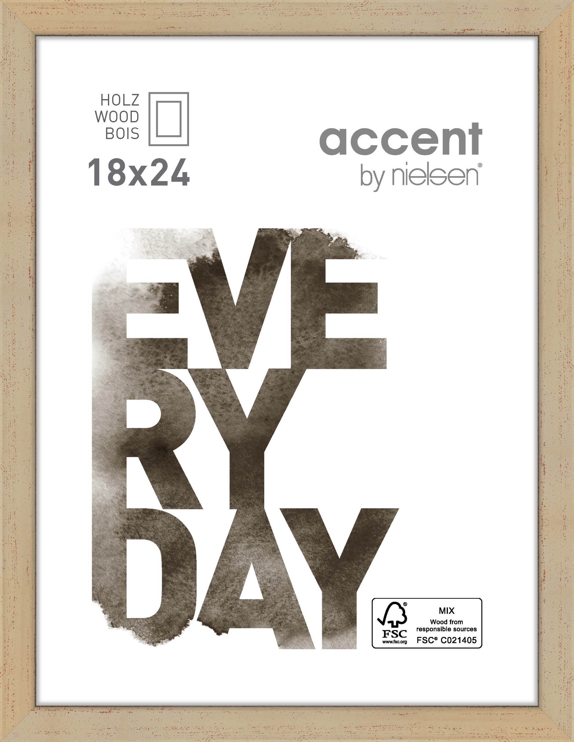 Accent by Nielsen Holz Bilderrahmen Zoom ca. 18x24cm in Farbe Gold