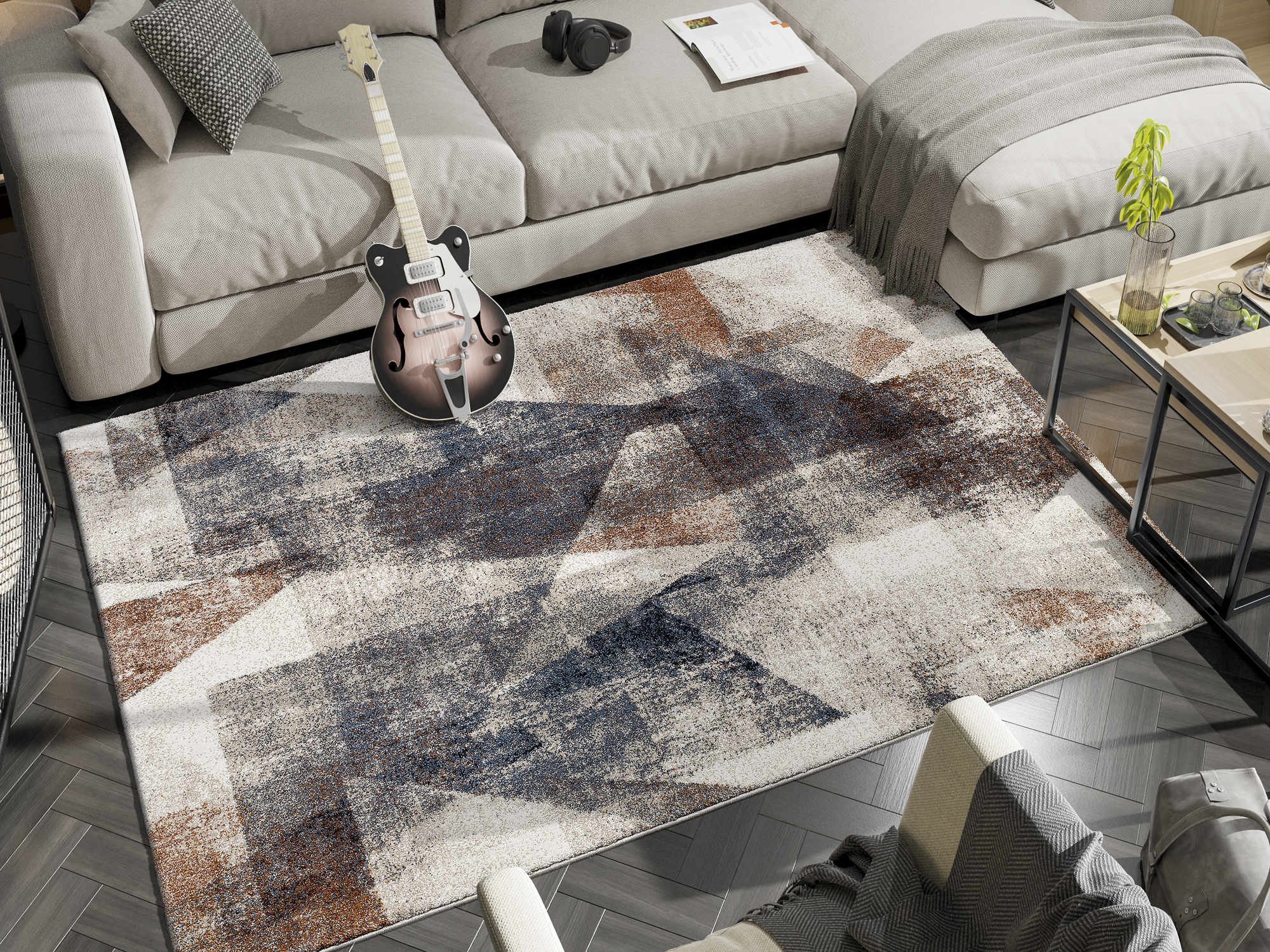 OCI Designer Teppich ca. 120x170cm in Farbe multicolor