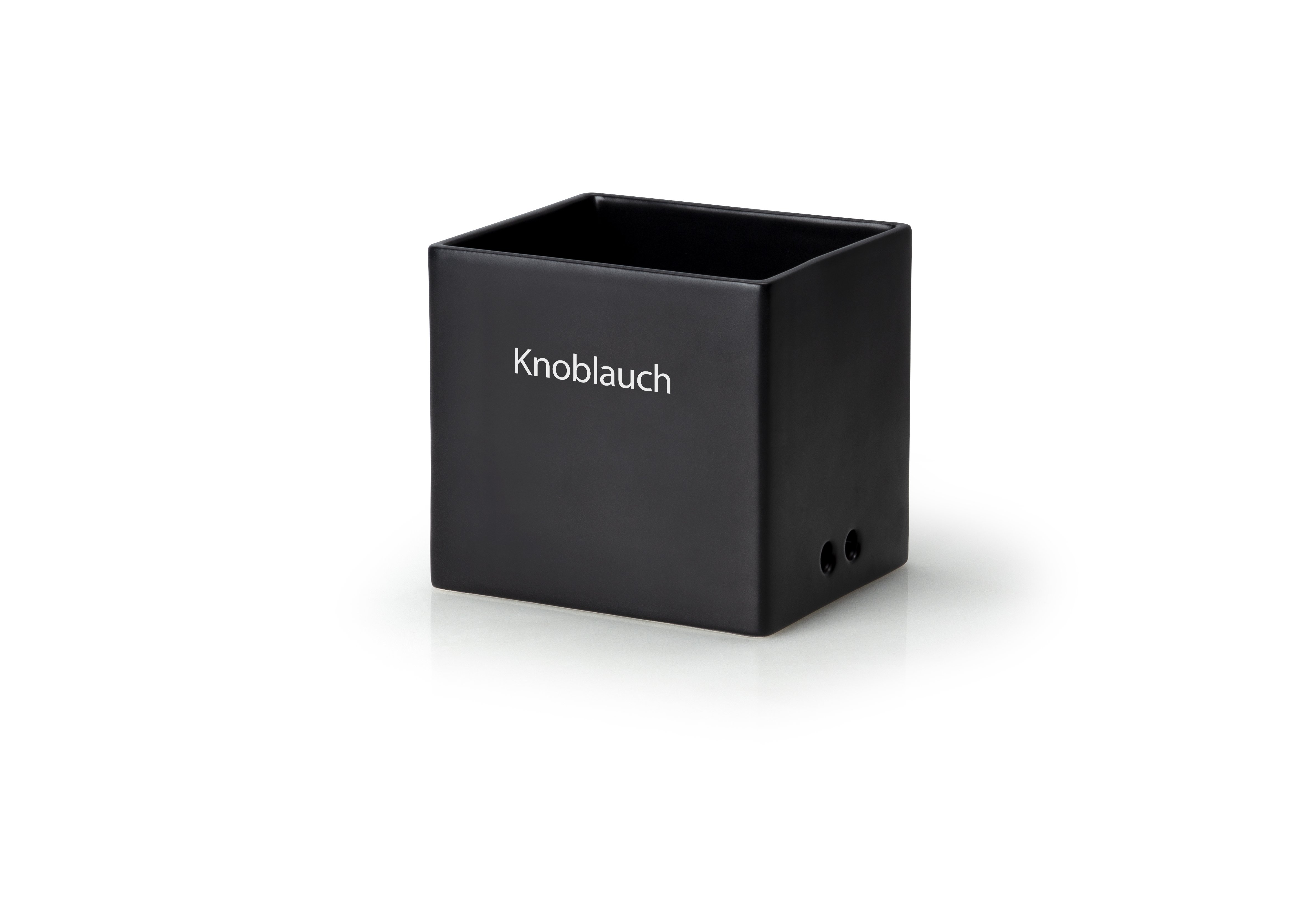 Continenta Vorratsdose in Keramik Schwarz, Rechteckig
