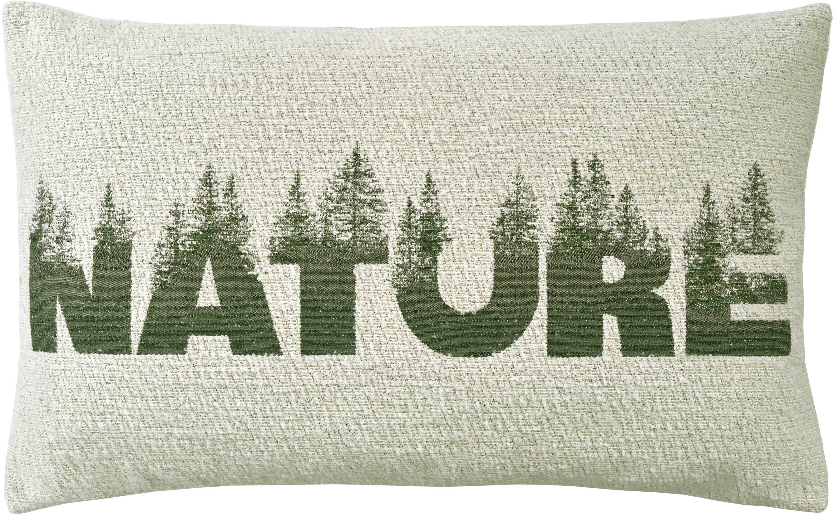 Sander Kissenhülle NATURE ca. 40 x 60cm in Farbe green, Kissen, Kissenbezug, Waldmotiv, Nadelholzgrün, Textur