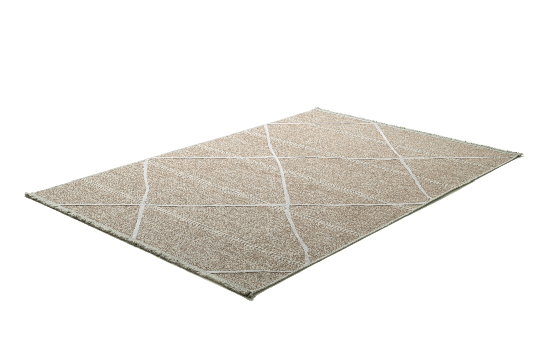 Theo Keller Webteppich Braderup ca. 120x170cm in Farbe Beige