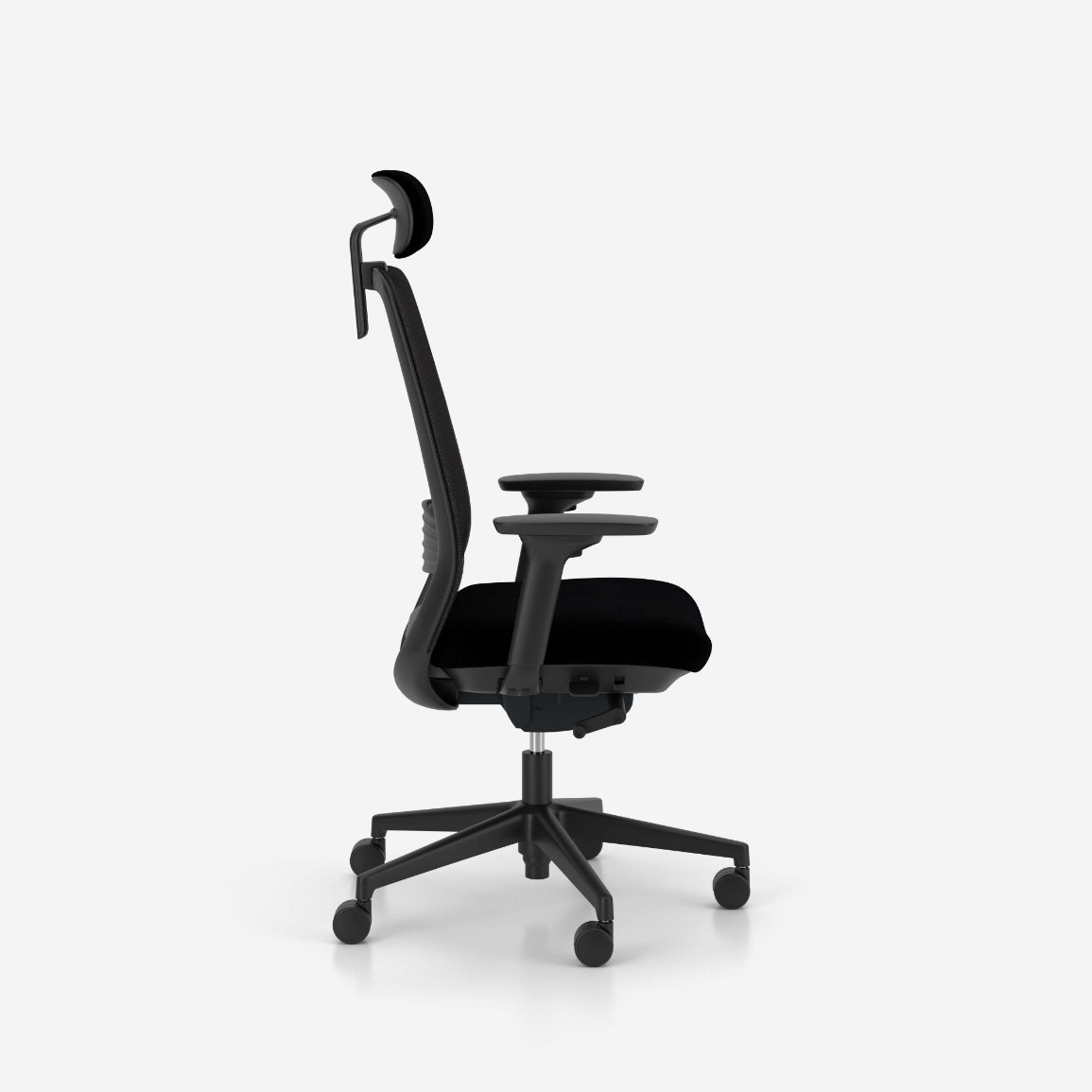 Nowy Styl Drehstuhl ELOVIE in Netzrücken schwarz, Kissen, Dekoration für Zuhause, Stuhl, Mobiliar