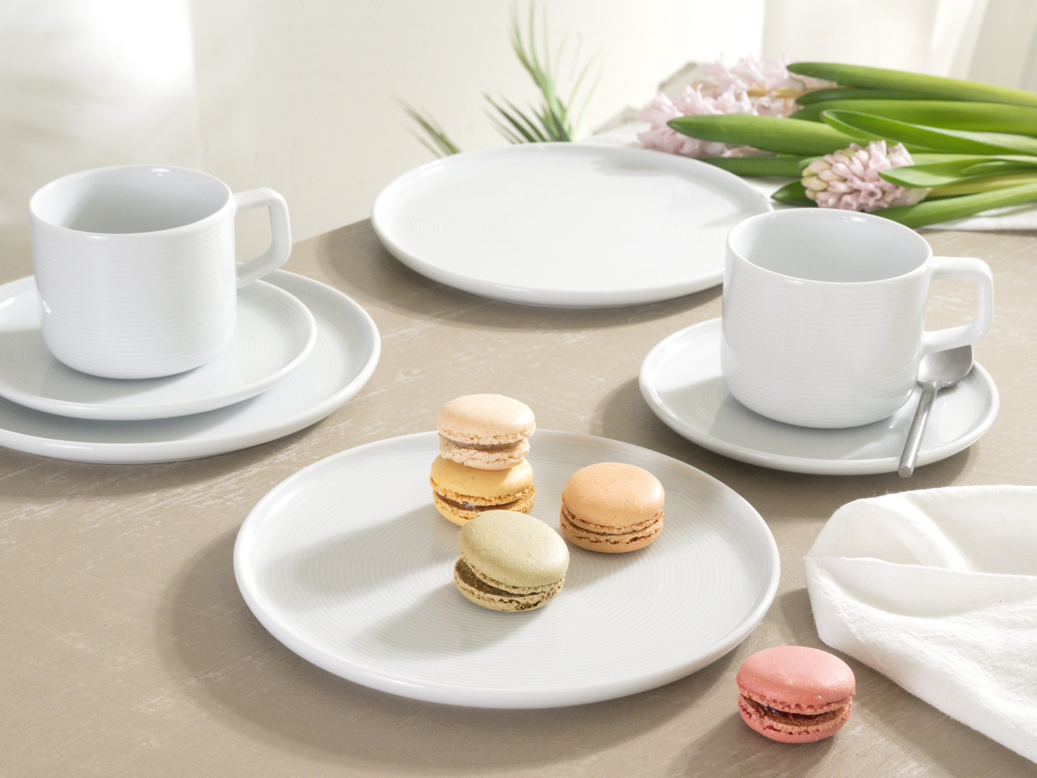 CreaTable Dessertteller Session in Farbe Weiß glänzend