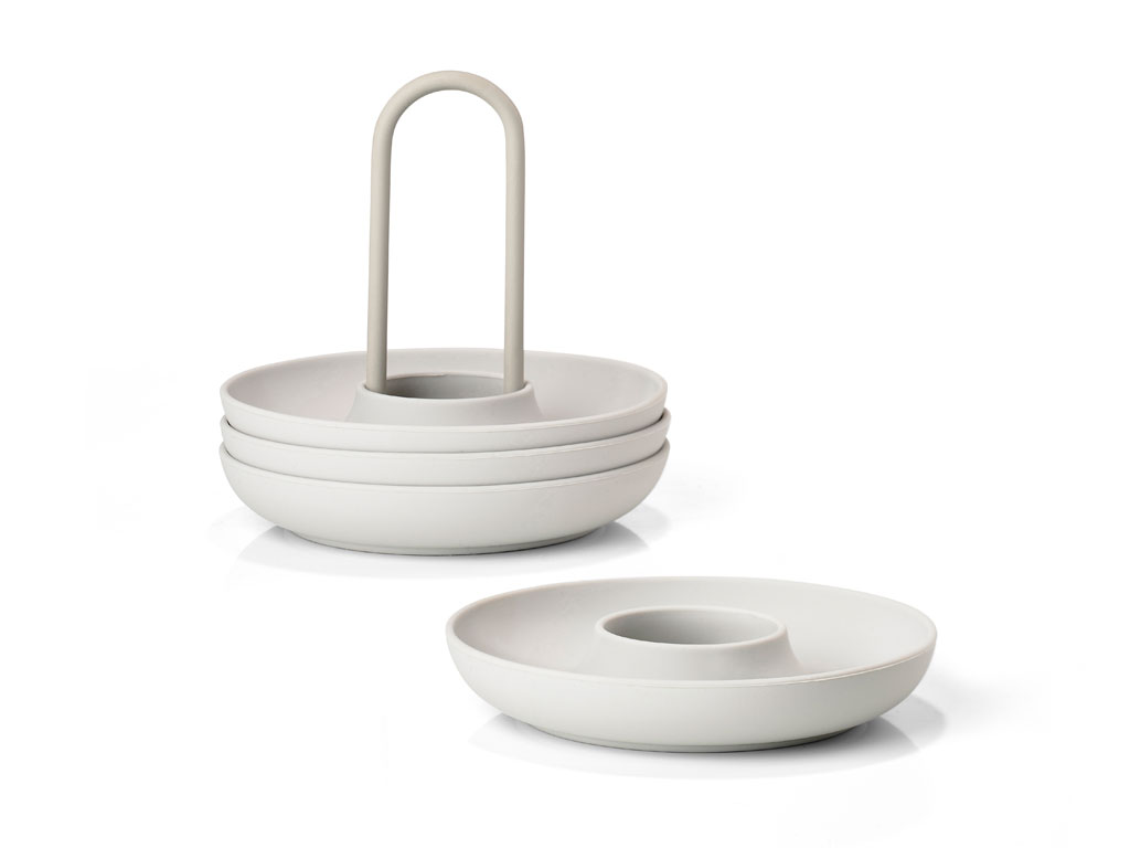 Zone Denmark Eierbecher m. Halter 11,2 cm in Farbe warm grey