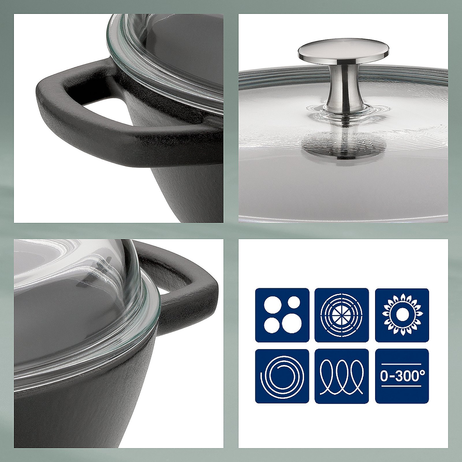 Kela Bauernpfanne Calido CALIDO in schwarz, Kochgeschirr, Topf