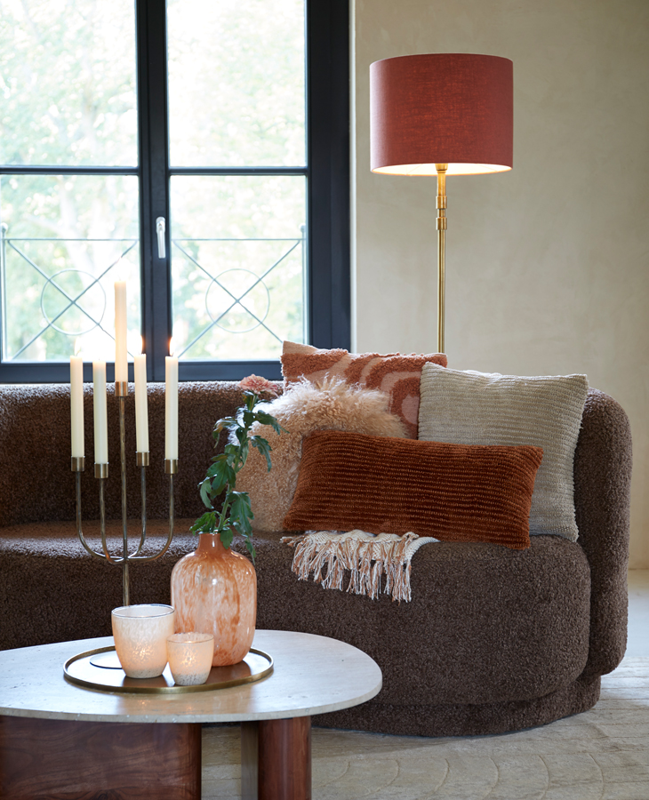 Teelicht JADIDA in Glas creme