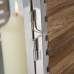 Boltze Laterne Malmok Holzwerkstoff Sonstige, Kühlschrank, Türscharnier, Metallscharnier, weiße Tür
