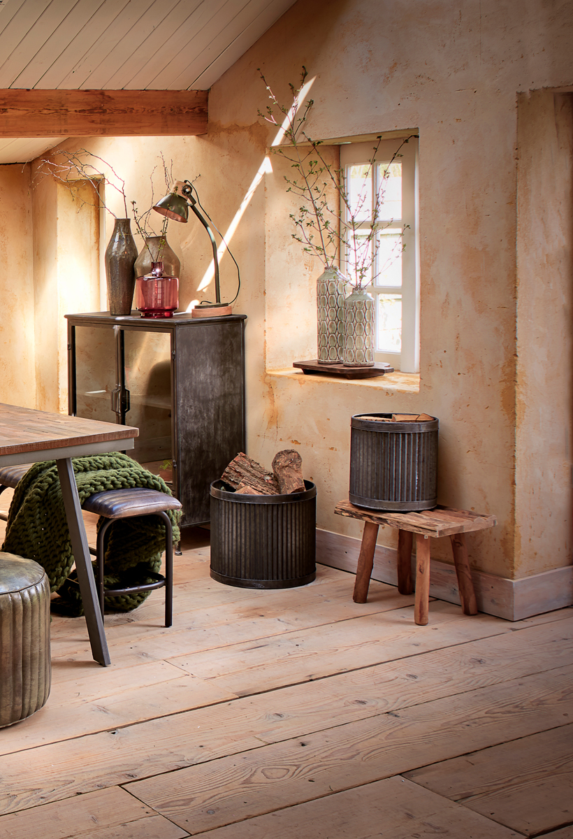Light & Living Hocker CEDRO in Braun