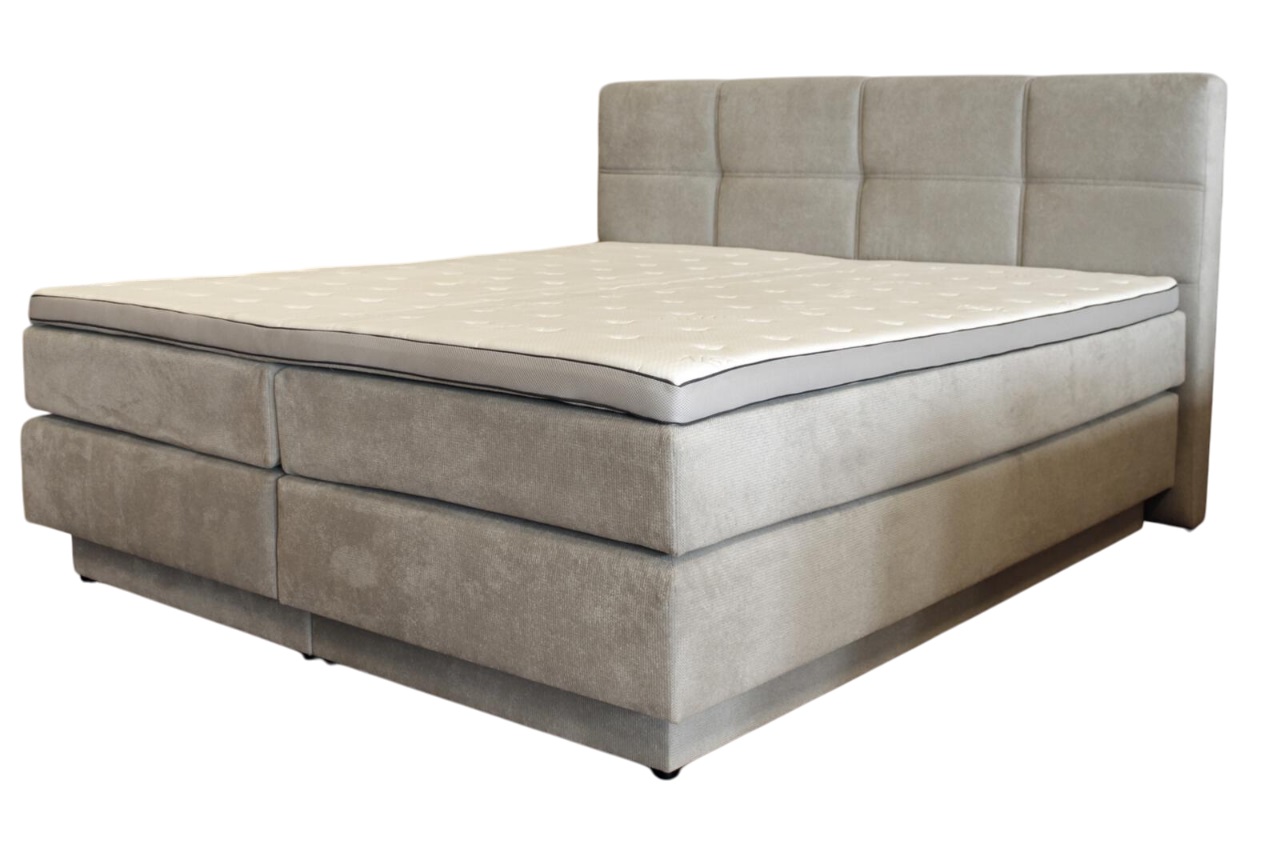 Boxspringbett in Stoff 50456-720 silber