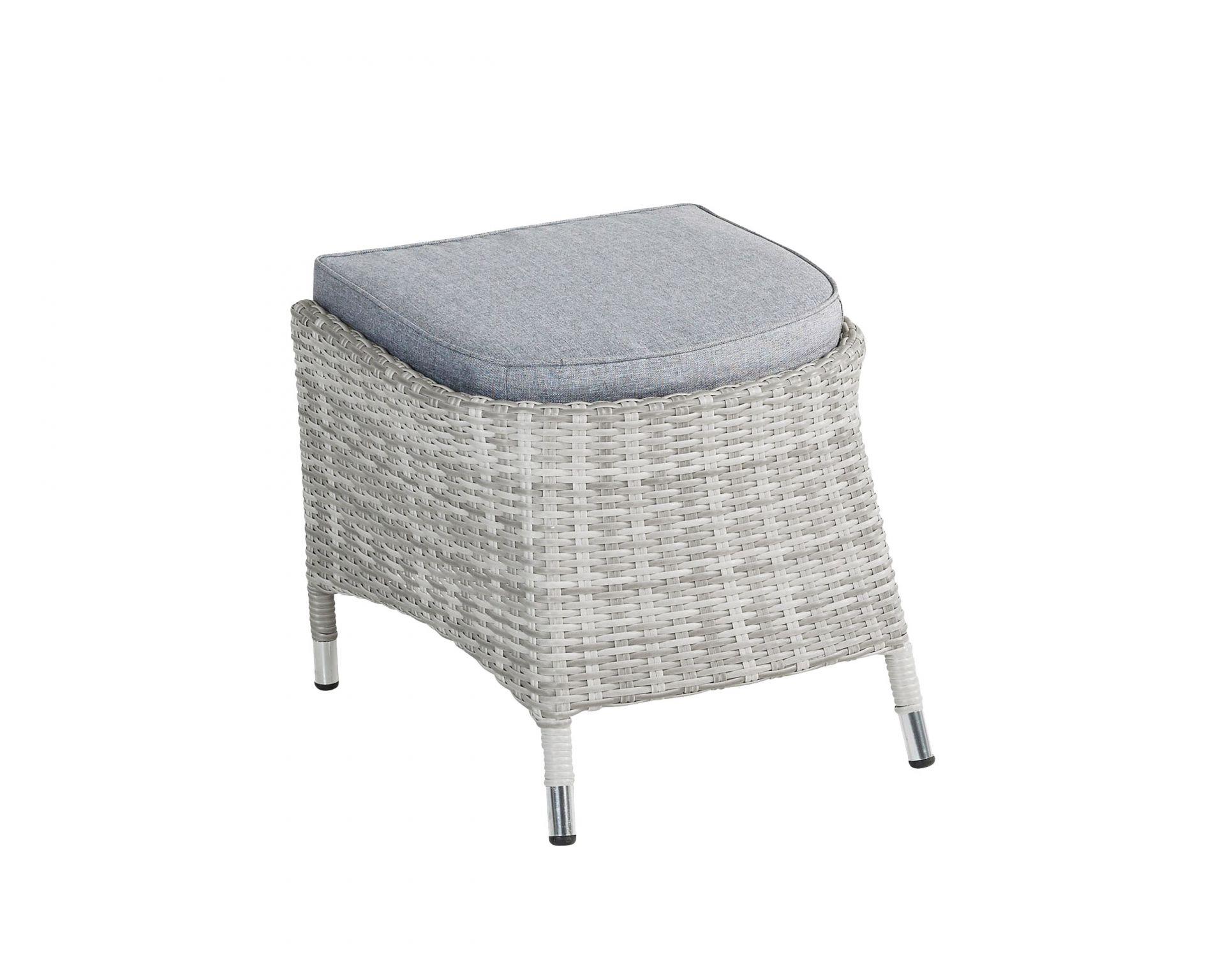 L.C. Wholesaler Dininghocker NIZZA in white grey