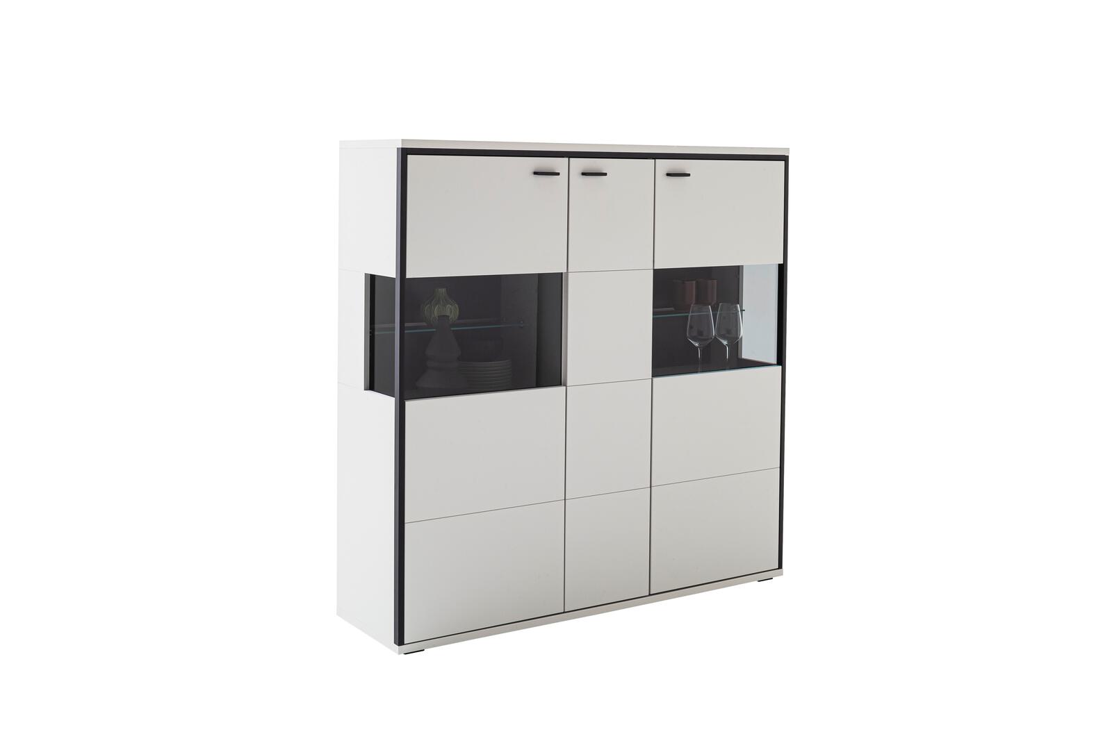 Highboard in Modern white Nb.
