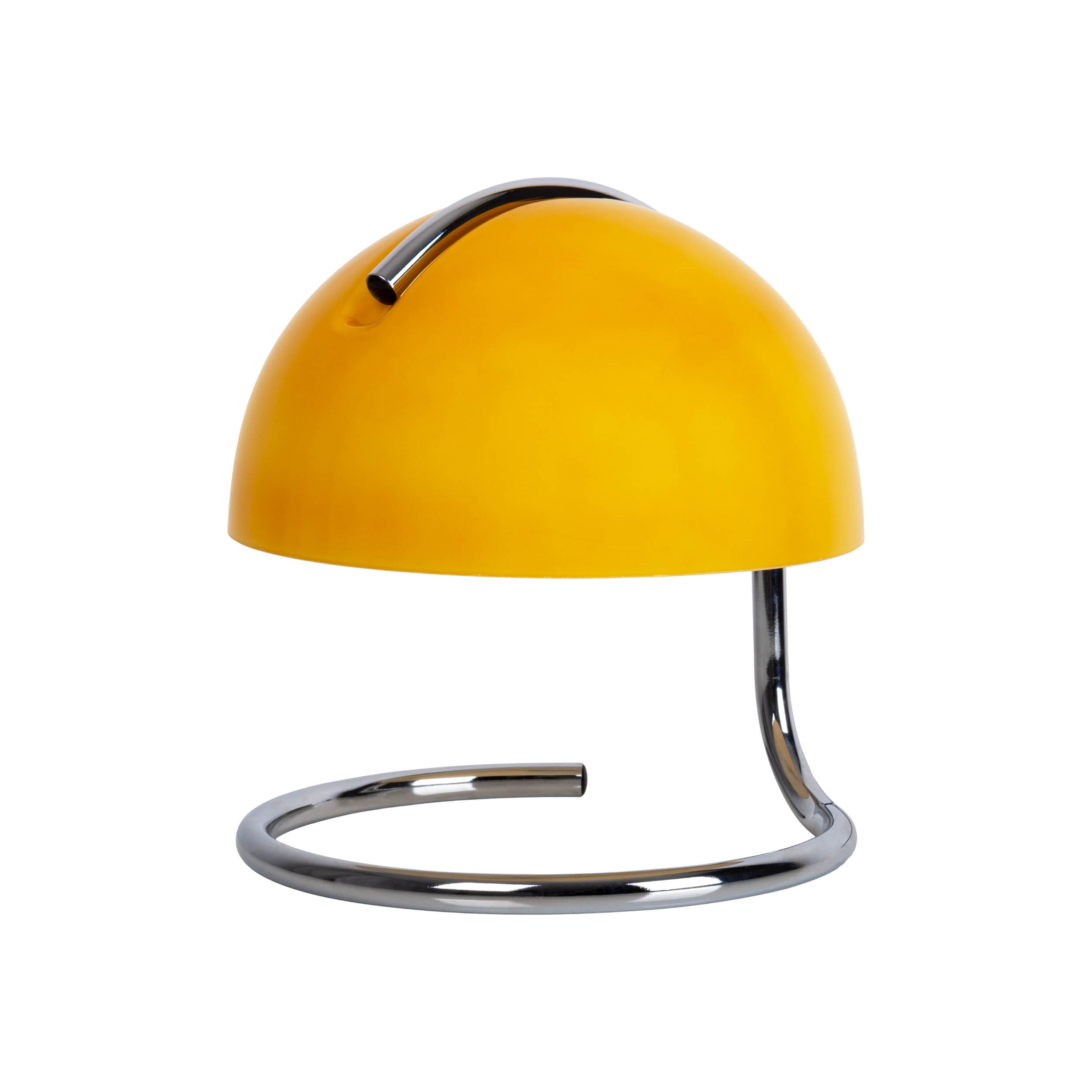 Tischleuchte BURANO in Metall/Glas gelb