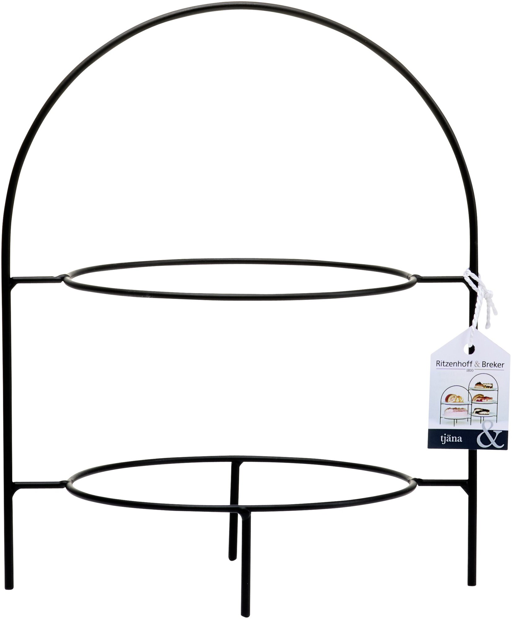 Ritzenhoff & Breker Etagère TJÄNA 2-stufigfürTellerØ18-21cm aus Metall schwarz Ritzenhoff & Breker Etagère TJÄNA 2-stufigfürTellerØ18-21cm aus Metall schwarz