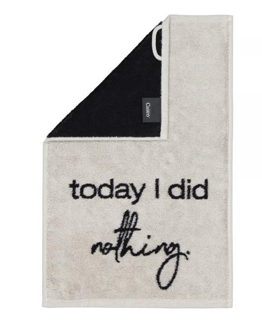 Cawö Postcard Towels POSTCARDS TOWELS EDITION 30x50cm in Farbe today i did nothing