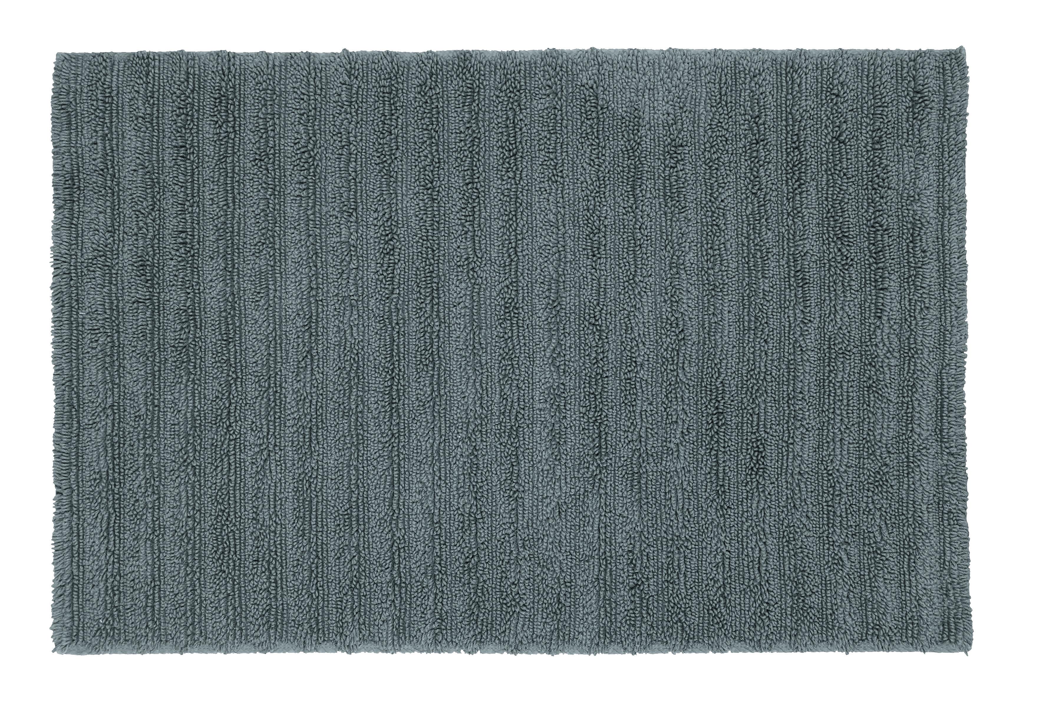 Kleine Wolke Badteppich YARA ca. 60x100cm in Farbe Schiefer