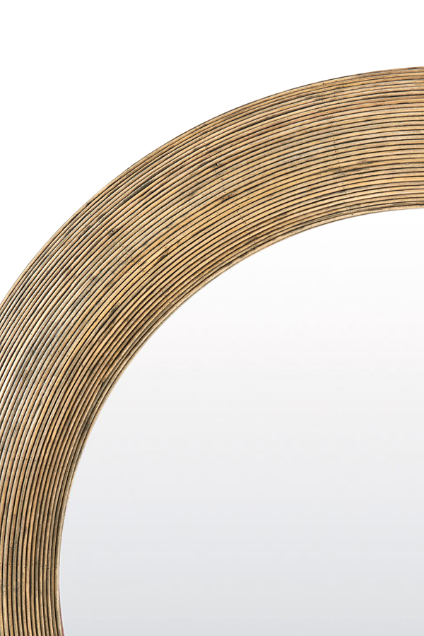 Light & Living Spiegel PIEDRE in Farbe braun, Spule, Spirale, Architektur, Gebäude, Holz