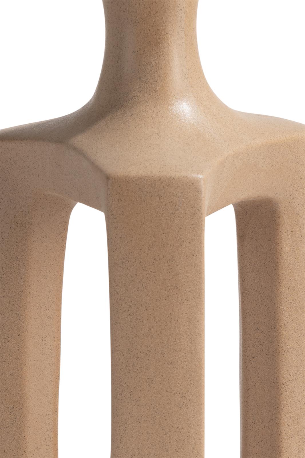 Coco Maison Vase JULES ca. B19 H42 T19 cm in Keramik orange/braun/taupe