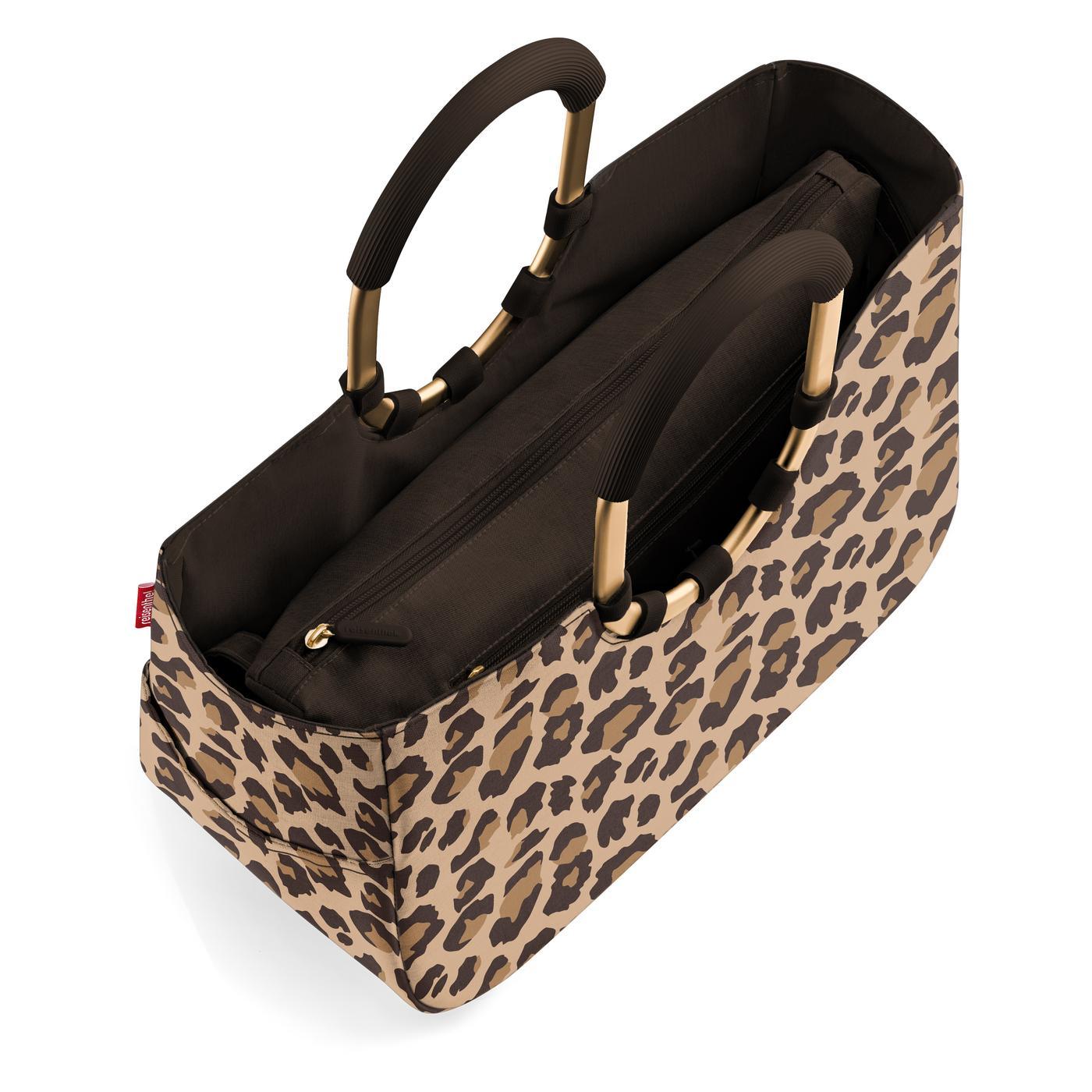 Loopshopper M frame leo macch. 40x26x20 cm in leo macchiato