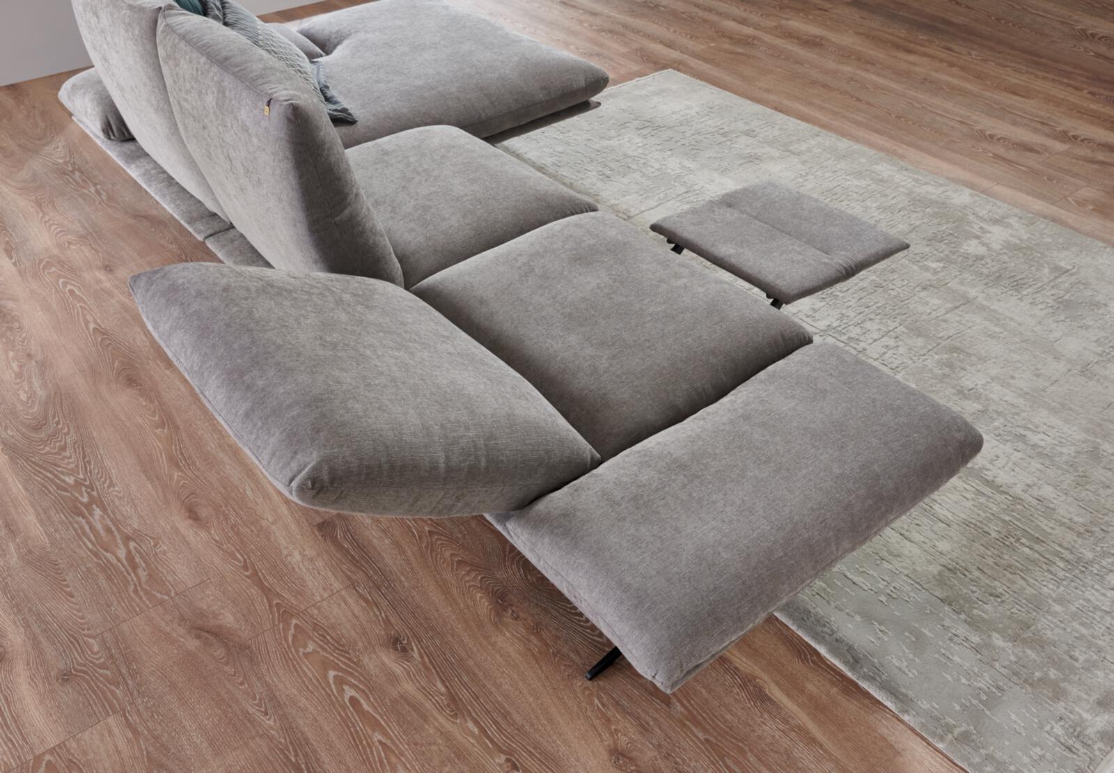 Koinor Eckkombination FINLAY ca. 315x159 cm in Stoff Impression grau Koinor Eckkombination FINLAY ca. 315x159 cm in Stoff Impression grau, Sofa, Sofa reclining, Grau, Polster, Bezugsversion