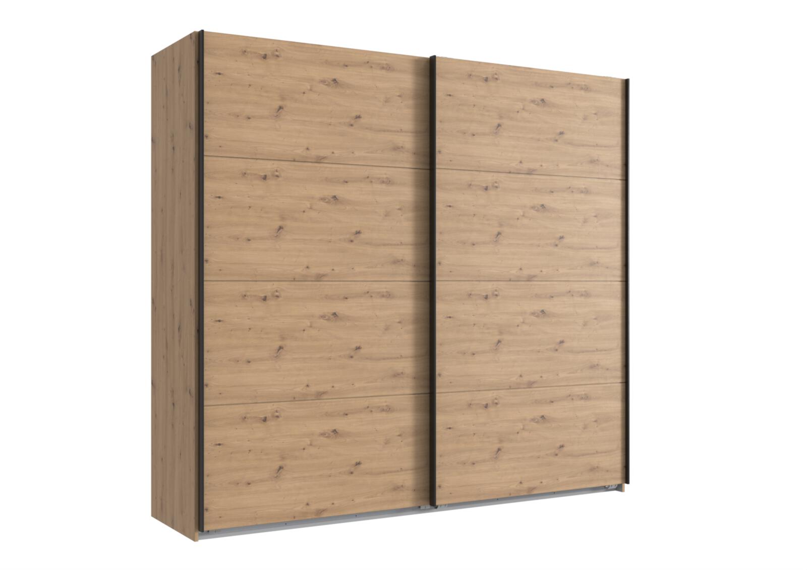 Schwebetürenschrank in Farbe Korpus Dekor 515 Artisan Eiche, Schrank, Lamellenschrank, Holzlook, Drehtür?, Kleiderschrank
