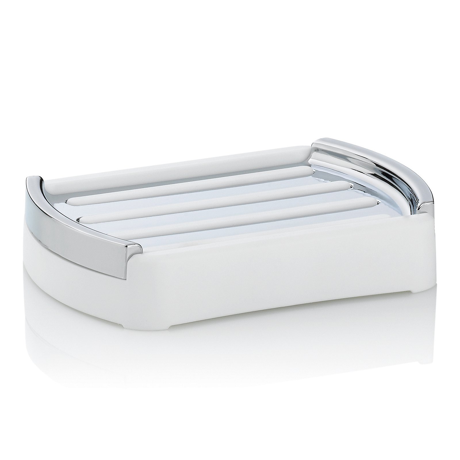 Kela Seifenschale Marta MARTA in Farbe Weiß, Toaster-Holder, Kühlhalter, Kochzubehör, Metall, Weiß