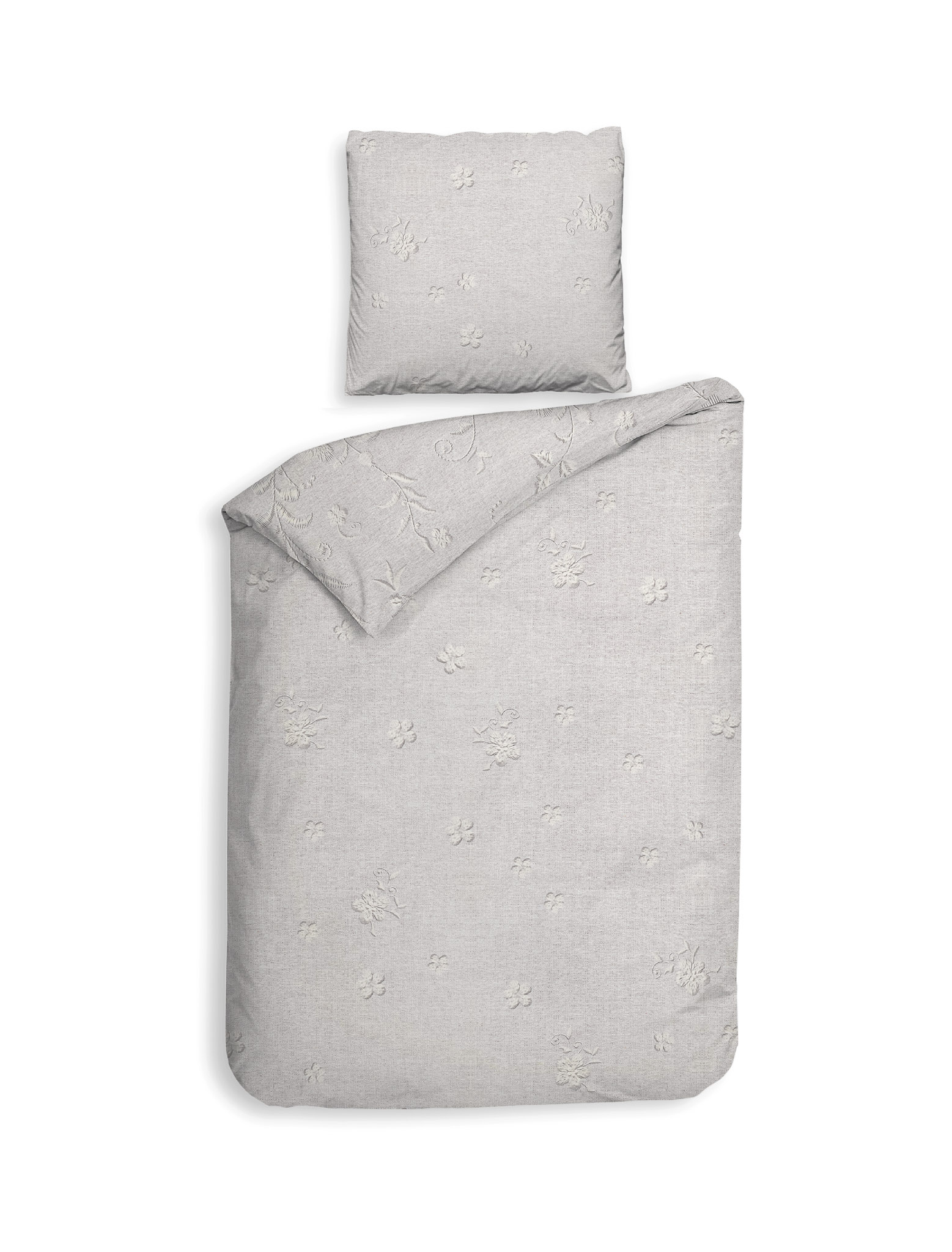 Heckettlane Bettwäsche ca. 155x220cm in Farbe Grey