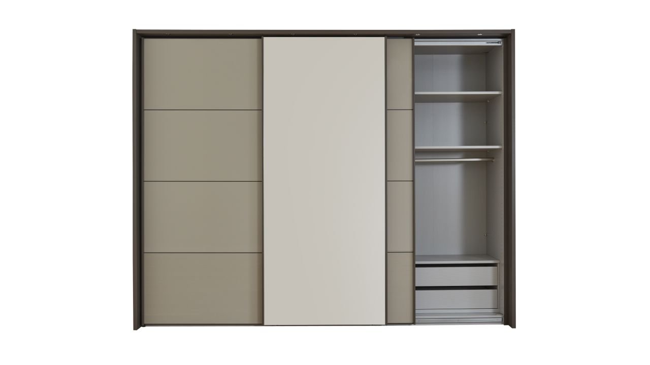 Wiemann Schwebetürenschrank Kos in anthrazit/kieselgrau ca. 250 cm breit
