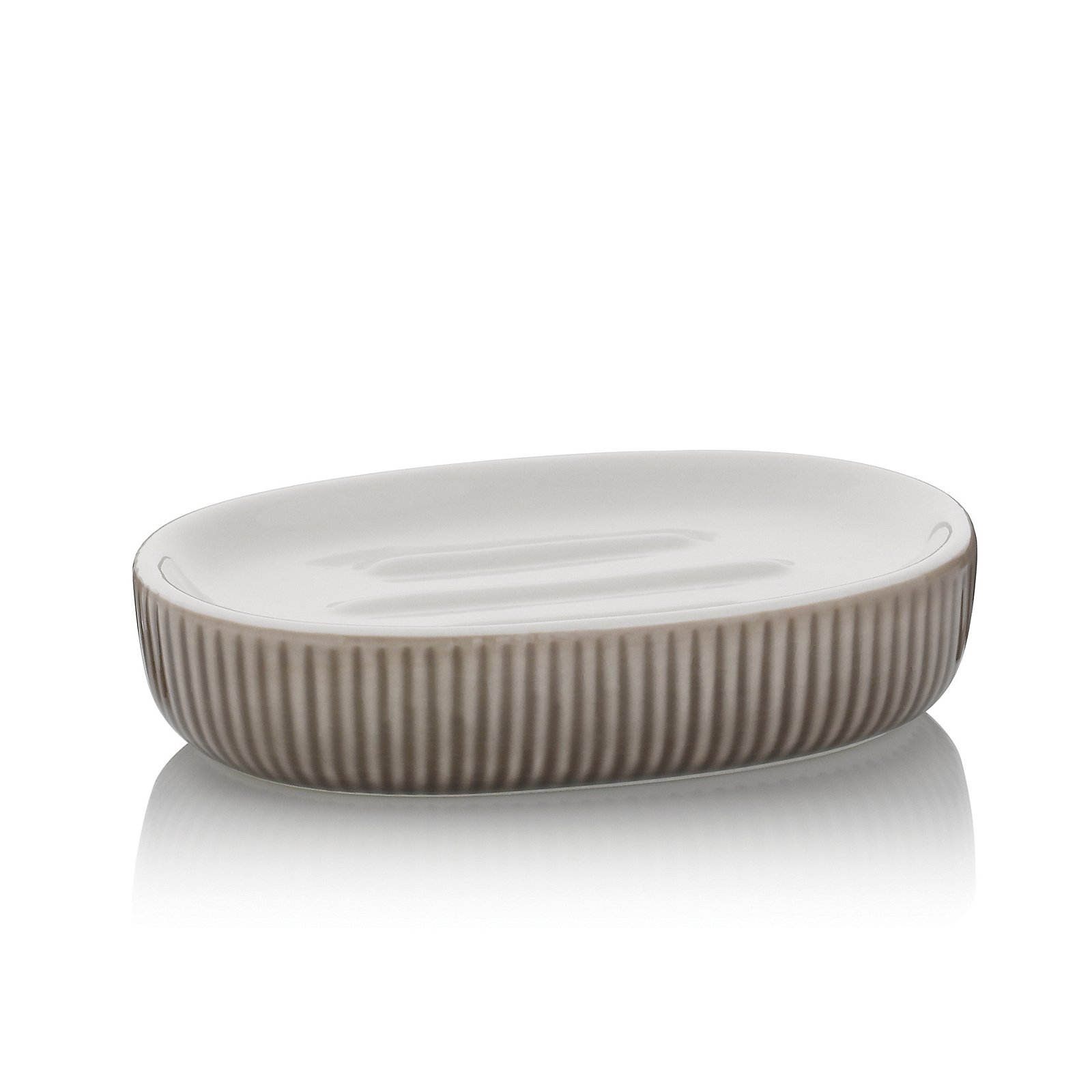 Kela Seifenschale Ava steingrau AVA in , Porzellan, Töpferei, Mahlzeit, Gericht, Teller