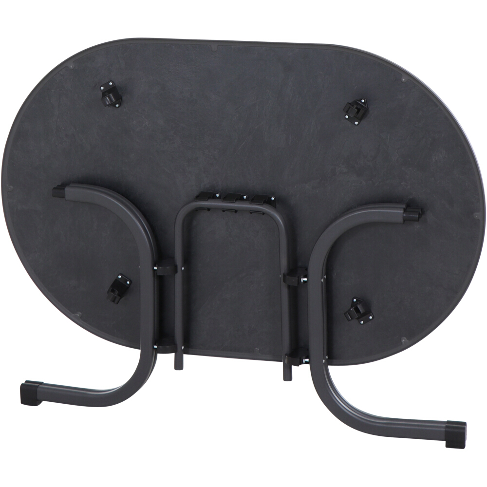 Gautzsch Klapptisch PACO ca. 140x90cm in Melamin schiefer antik/Stahl anthrazit