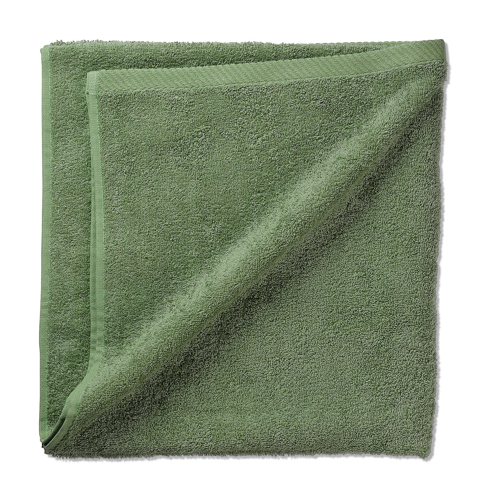 Kela Duschtuch LADESSA in Farbe Moosgrün, Handtuch, Garnitur, Baumwolle, Grün, Trockentuch, Handtuch, Badehandtuch, Grüner Handtuch, Mikrofaser-Handtuch, Unifarbenes Handtuch