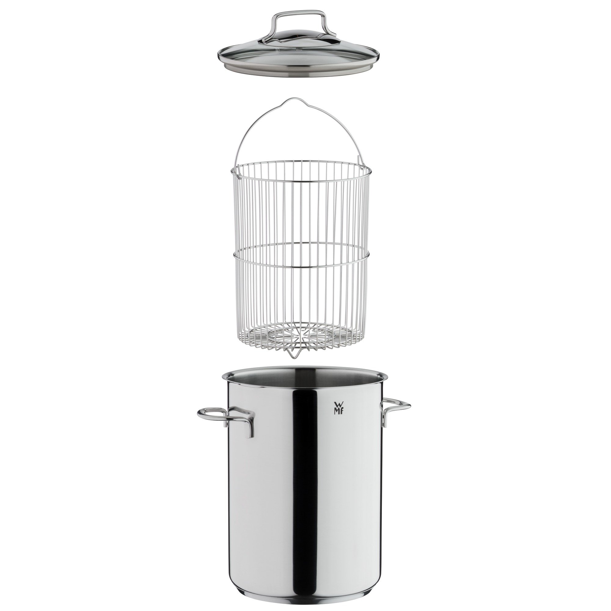 WMF Spargeltopf Ø 16 cm mit Drahteinsatz Ø 16cm ca.4,5ltr. 799716380 Edelstahl WMF Spargeltopf Ø 16 cm mit Drahteinsatz Ø 16cm ca.4,5ltr. 799716380 Edelstahl