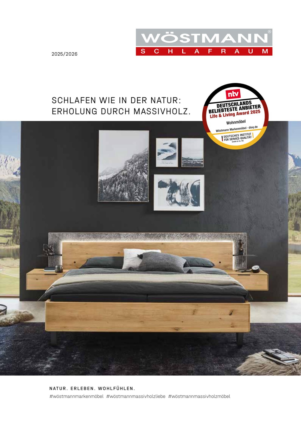 Wöstmann Drinnen, Innenarchitektur, Mobiliar, Bett, Schlafzimmer