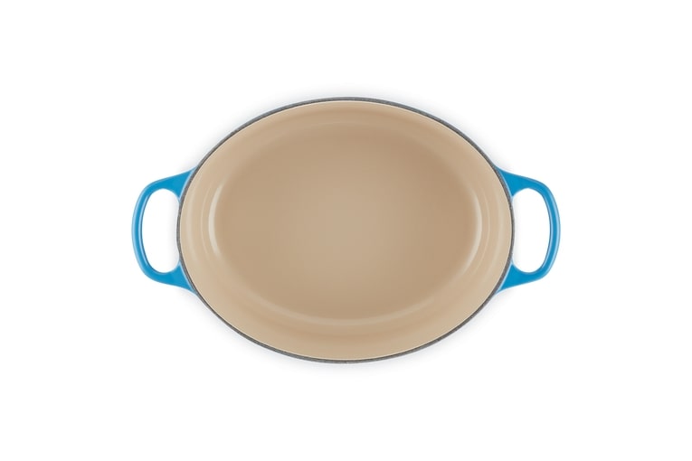 Le Creuset Bräter Sig 27cm SIG in Farbe Azure Le Creuset Bräter Sig 27cm Azure Oval